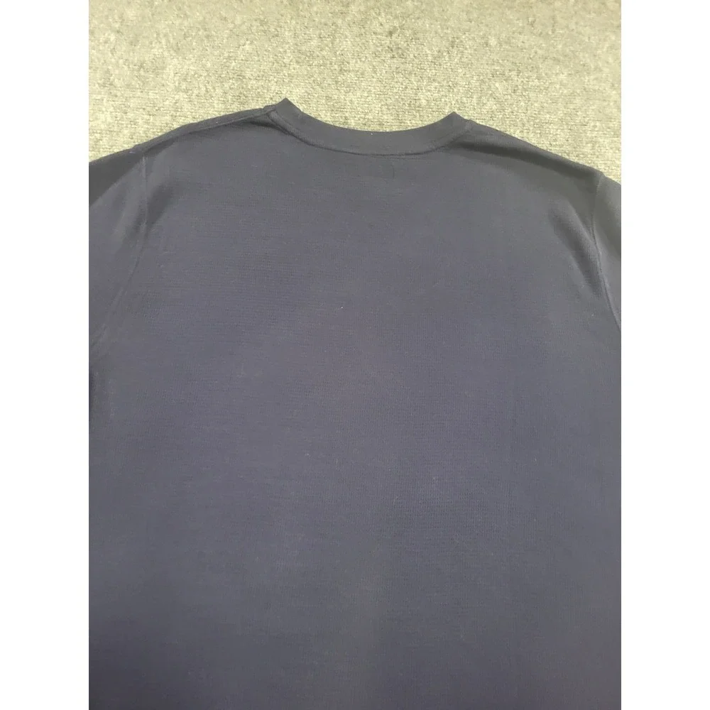 Polo Ralph Lauren Shirt Men's X-Large Blue Waffle Knit Thermal Cotton Blend